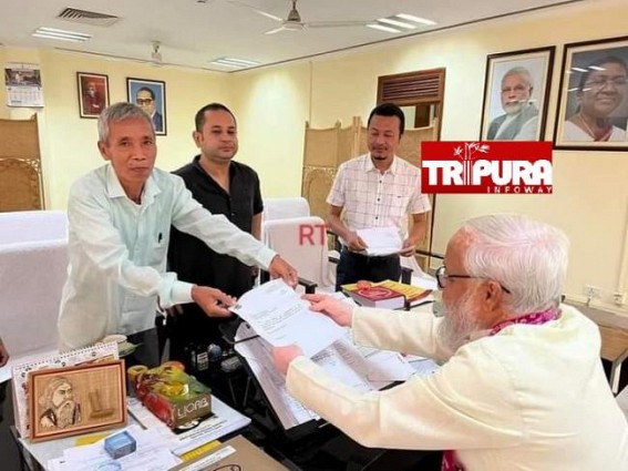 Major Jolt for Tripura BJP as MLA Burbo Mohan Tripura resigns before VC Poll Major Jolt for Tripura BJP as MLA Burbo Mohan Tripura resigns before VC Poll